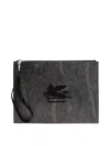 Etro Paisley Clutch Bag Rectangular Shape Wrist Strap