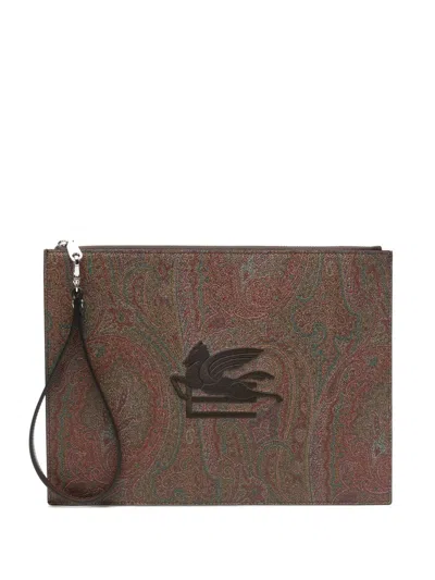 Etro Pouch Slg Bags In Brown
