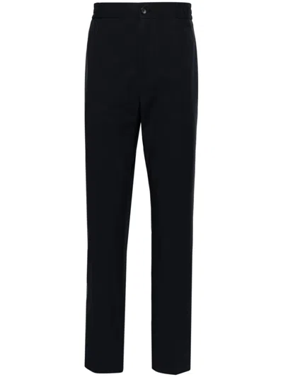 Etro Press-crease Cotton Trousers In Blue