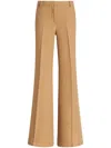 Etro Pressed-crease Flared Trousers In Nude