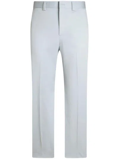 Etro Pressed Crease Trousers In Blue