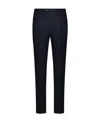 Etro Wool Bootcut Trousers Pinstripe Print In Black