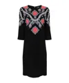 Etro Multicolor Paisley-print Midi Dress In Black