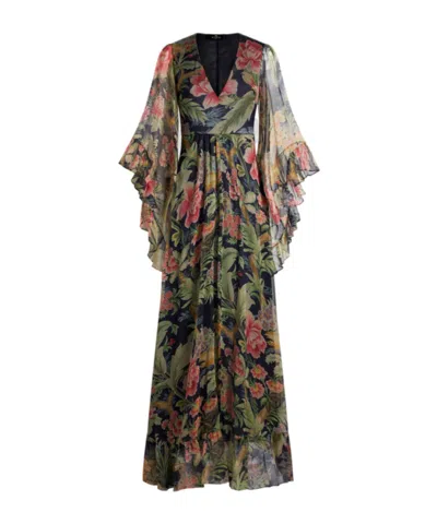 Etro Print Dress In Black