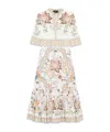 Etro Printed Stretch-cotton Midi Dress In White