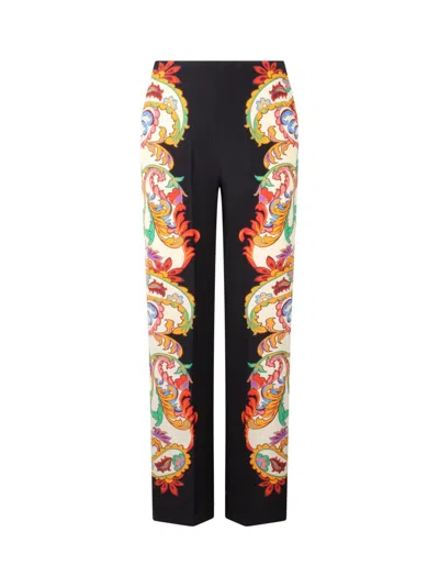 Etro Print Floral Trousers