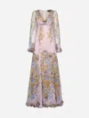 ETRO PRINT SILK LONG DRESS