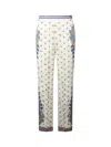 Etro Amebas Print Natural Pants For Women In White