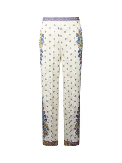 ETRO ETRO PRINT TROUSERS MEDALLION