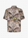 Etro Floral-print Bowling Shirt In Pink,multicolor