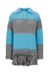 Etro Women's Striped Wool Blend Polo Shirt In 0250