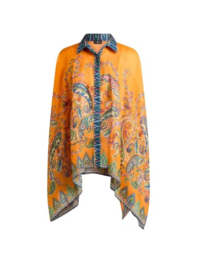 ETRO PRINTED A-LINE BLOUSE