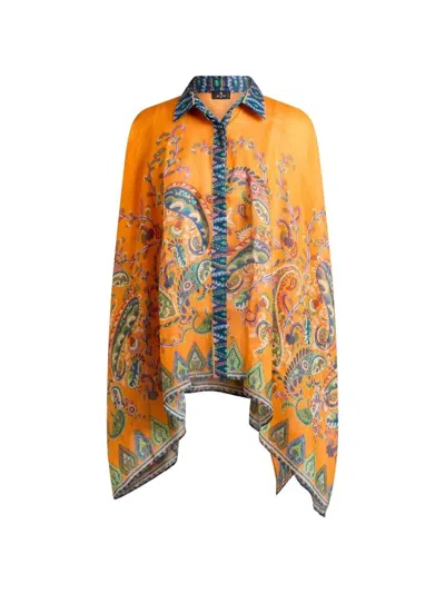ETRO PRINTED A-LINE BLOUSE