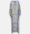 Etro Printed Beach Cover-up In Blue
