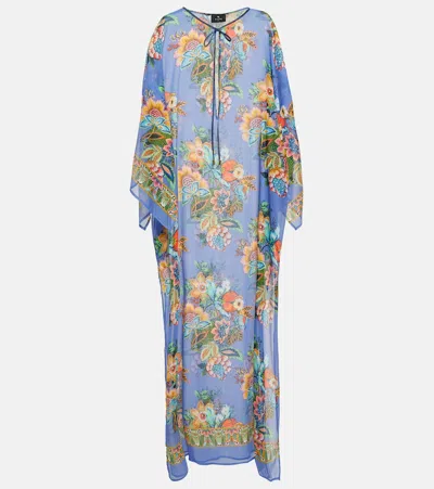 Etro Printed Beach Cover-up In Blue
