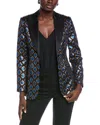 Etro Printed Blazer In Black
