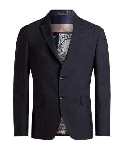 Etro Printed Blazer In Black