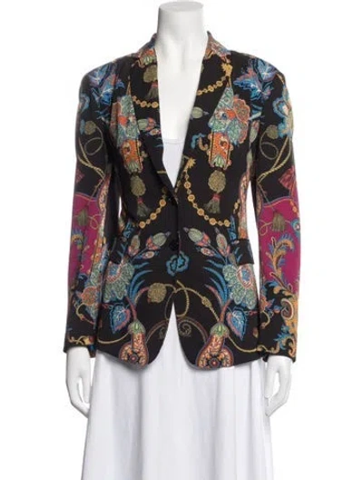 Pre-owned Etro Printed Blazer In Multicolor