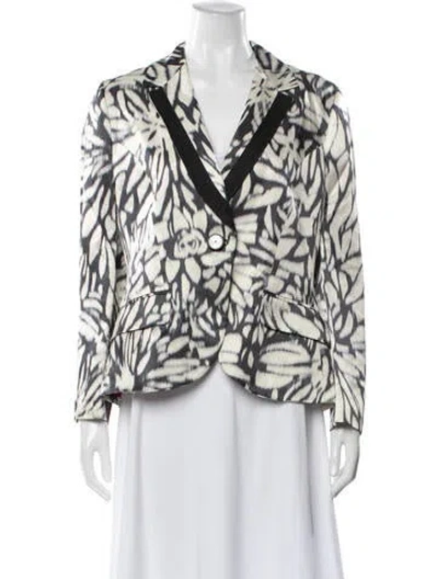 Pre-owned Etro Printed Blazer In Neutral