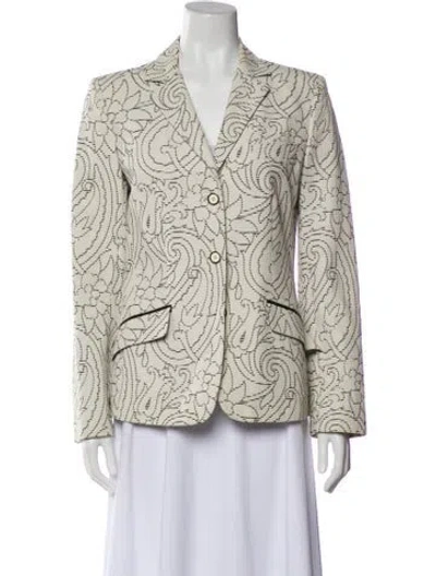 Pre-owned Etro Printed Blazer In Neutral