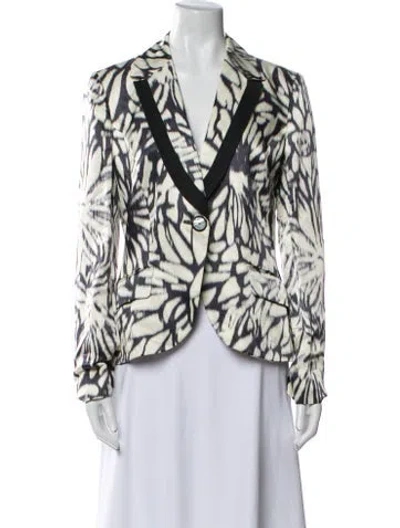 Pre-owned Etro Printed Blazer In Neutral