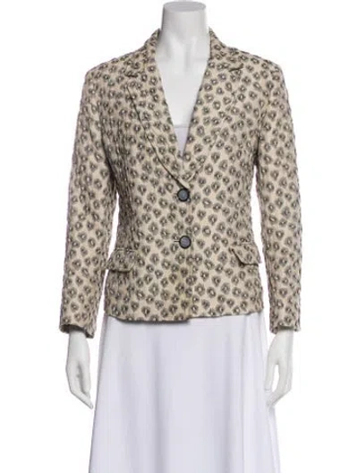 Pre-owned Etro Printed Blazer In Neutral