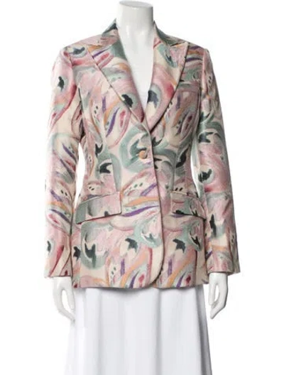 Pre-owned Etro Printed Blazer In Neutral