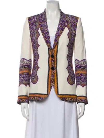 Pre-owned Etro Printed Blazer In Neutral