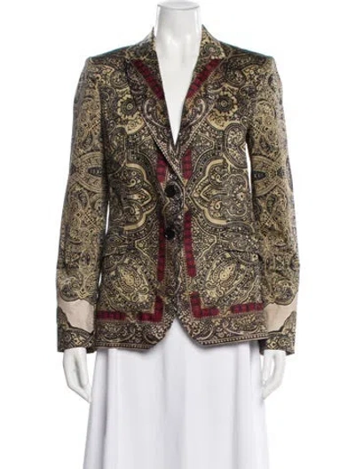 Pre-owned Etro Printed Blazer In Neutral
