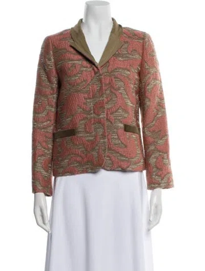 Pre-owned Etro Printed Blazer In Pink