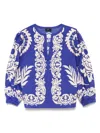 Etro Blue And White Paisley Blouse In Blue