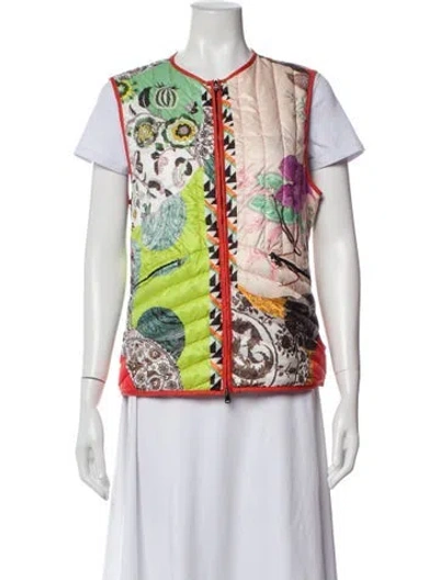 Pre-owned Etro Printed Bomber Jacket In Neutral