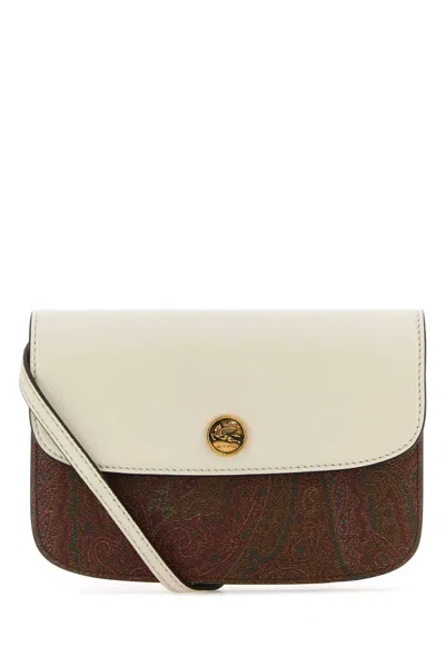 ETRO ETRO PRINTED CANVAS ESSENTIAL XS CROSSBODY BAG