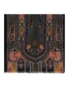 Etro Paisley-print Fringed-edge Scarf In Multicolour