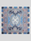Etro , Silk And Cashmere Shawl With Geometric Motif, Woman, Light Blue In Light Blue