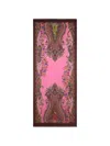 Etro 프린트 캐시미어 스카프 In Pink