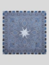 Etro Printed Cashmere Shawl In Navy Blue
