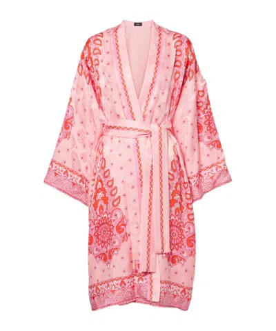 Etro Printed Casual Jacket In Pink