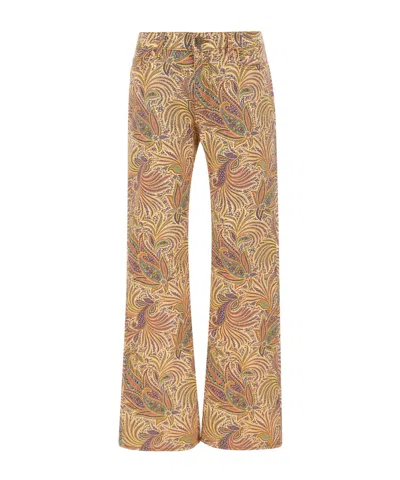 ETRO ETRO STRETCH PAISLEY-PRINTED TROUSERS