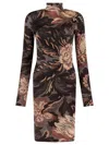 Etro Printed Chenille Midi Dress