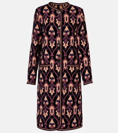 Etro Printed Coat In Multi