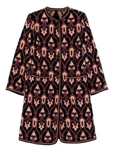 Etro Paisley Jacquard Jacket In Brown