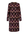 Etro Jacquard Jacket Contrast Trim Geometric Motif In Multi