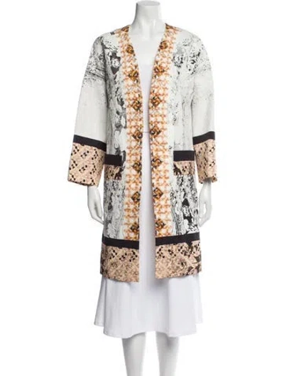 Pre-owned Etro Printed Coat In Neutral