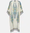 Etro Printed Cotton And Silk Kaftan In Multicoloured