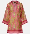 Etro Printed Cotton And Silk Tunic In Multi