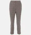 Etro Printed Cotton-blend Cropped Pants In Multicoloured