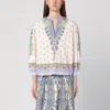 Etro Printed Cotton Blouse With Balloon Sleeves Women