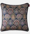 Etro Printed Cotton Cushion In Blue