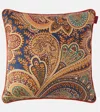 Etro Printed Cotton Cushion In Multi